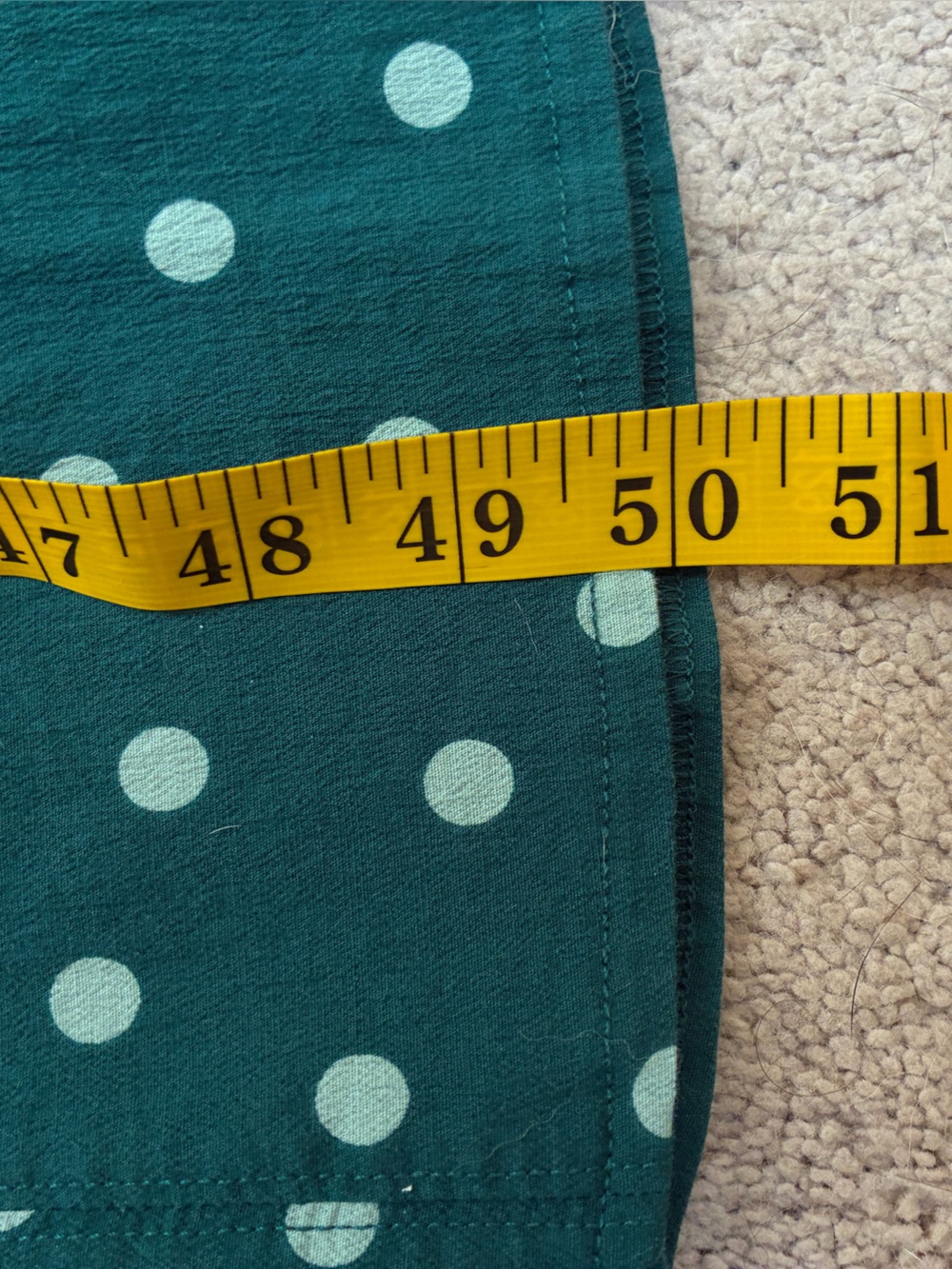 Abercrombie and Fitch green polka dot midi dress size L - Picture 6 of 6